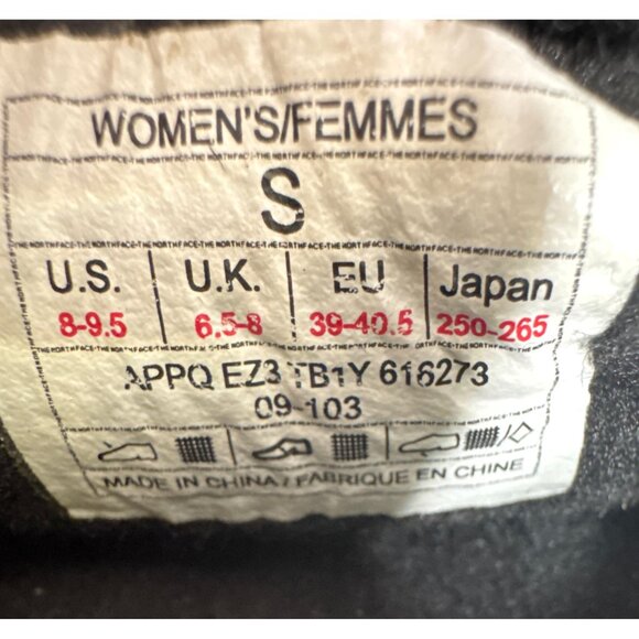 The North Face Women's Quiklted Slippers Size S Black Thermoball Traction Mule - Picture 7 of 8